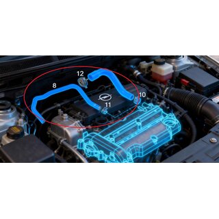 2 x Schlauch, Kurbelgeh�useentl�ftung