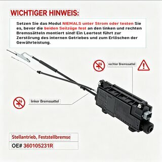 Stellelement, Feststellbremse Bremssattel