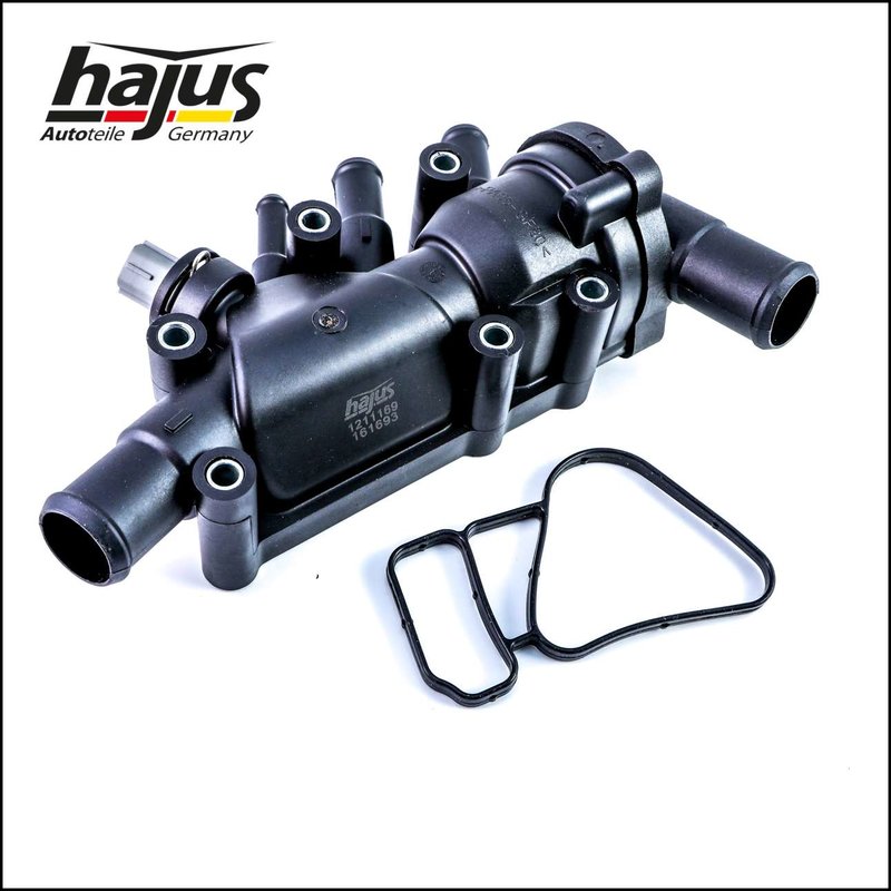 thumbnail image 2 of Hajus Thermostat Housing With Thermostat & Gasket – For Ford Focus, C-Max, S-Max 1.8 TDCI 2 of 6