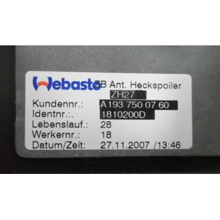 Stellmotor, Heckspoiler