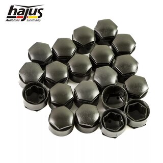 Kappe schwarz, Radschraube 20pcs
