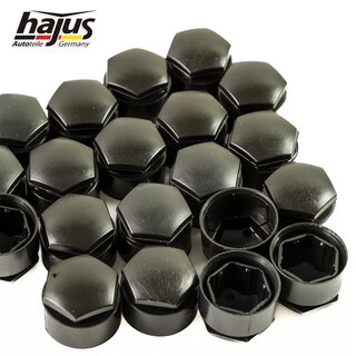Kappe schwarz, Radschraube 20pcs