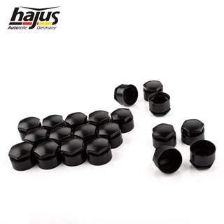 Kappe schwarz, Radschraube 20pcs